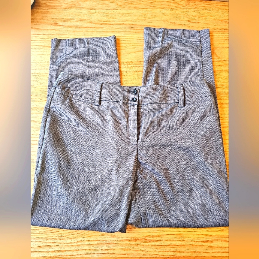 AB Studio Size 14 Double Button Gray Dress Pants
